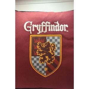 Harry Potter Wizarding World Gryffindor Crest Throw Pillow Red Square